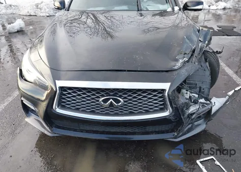 2019 Infiniti Q50 3.0T Red Sport 400 from USA, damaged, VIN JN1FV7AR4KM800400